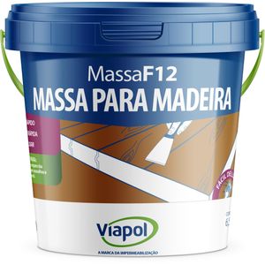 Massa Para Madeira Viapol F12 Ipê 6,5Kg