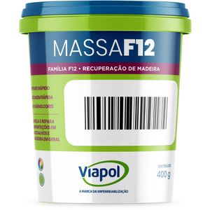 Massa Para Madeira Viapol F12 Castanho 400G