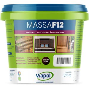 Massa Para Madeira Viapol F12 Ipê 1,65Kg