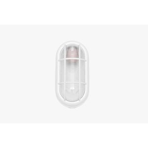 Luminária 1 Lâmpada Tartaruga Parede Cilíndrica Até 100W TermoPlástico Jm 416-Br Branco Bivolt