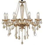 Lustre-8-Lampadas-Cristale-E14-40W-Aco-Vidro-e-Cristal-Orluce-Or1168-Ambar-e-Dourado-Bivolt