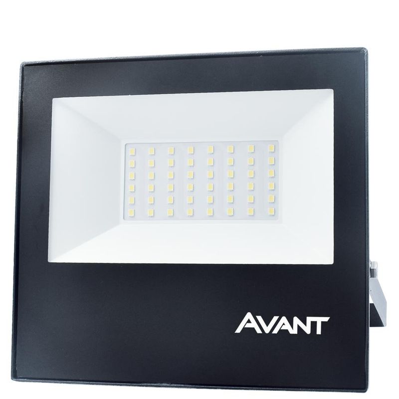 Refletor-LED-Slim-50W-Verde-Aluminio-e-Vidro-Avant-259505374-Preto-Bivolt