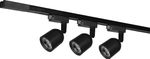 Trilho-Com-3-Spots-LED-Avant-Bivolt-7W-Preto-3000k-Luz-Quente