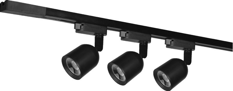 Trilho-Com-3-Spots-LED-Avant-Bivolt-7W-Preto-3000k-Luz-Quente