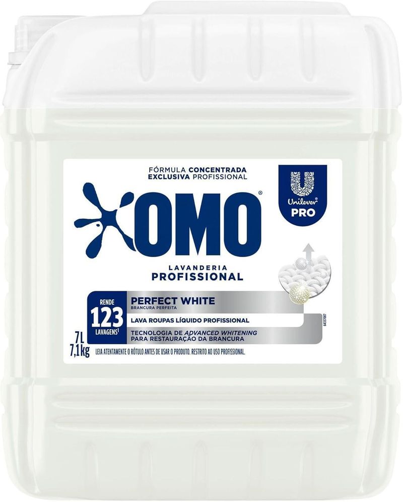 Sabao-Liquido-Omo-Concentrado-Lavanderia-Profissional-Perfect-White-Pro-Galao-7L