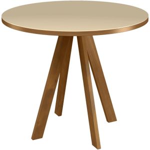 Mesa de Jantar 4 Lugares Oeste Móveis Dalla Noce e Nude 90cm