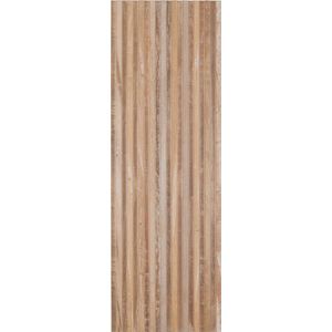 Revestimento Para Parede Interna Portobello 30x90cm Canela Decor Ripado Acetinado Retificado Classe A RI