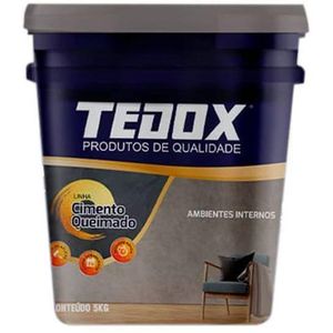 Cimento Queimado Tedox Cinza Escuro 5Kg