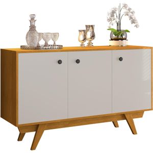 Balcão Buffet 3 Portas Cardian JCM Cinamomo e Off White