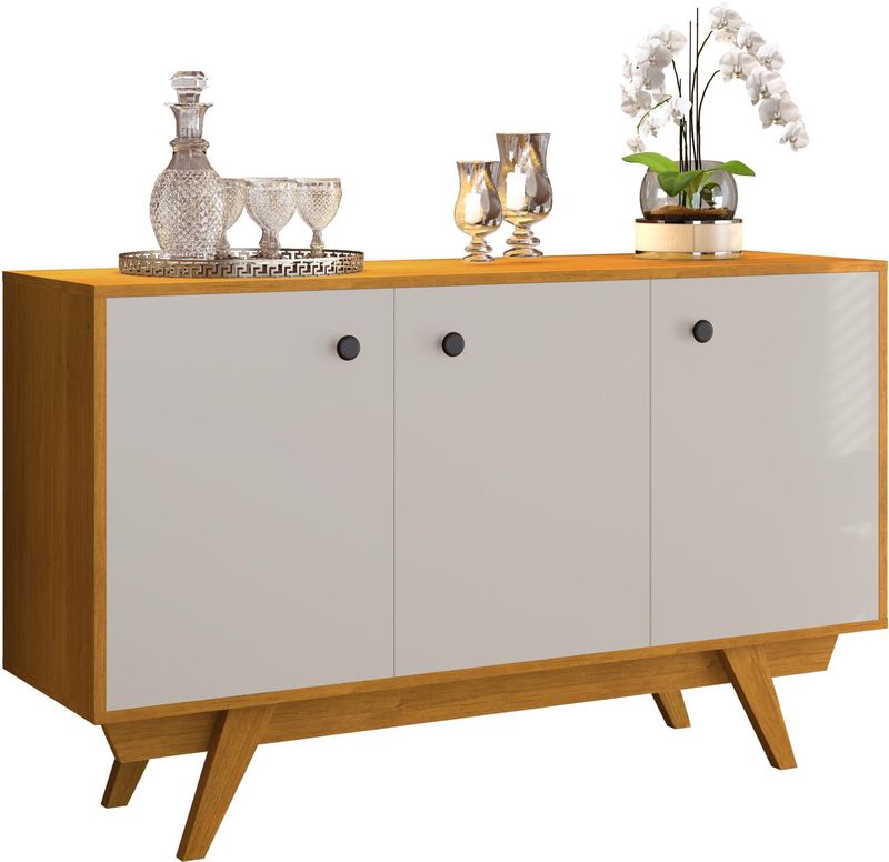 Balcao-Buffet-3-Portas-Cardian-JCM-Cinamomo-e-Off-White