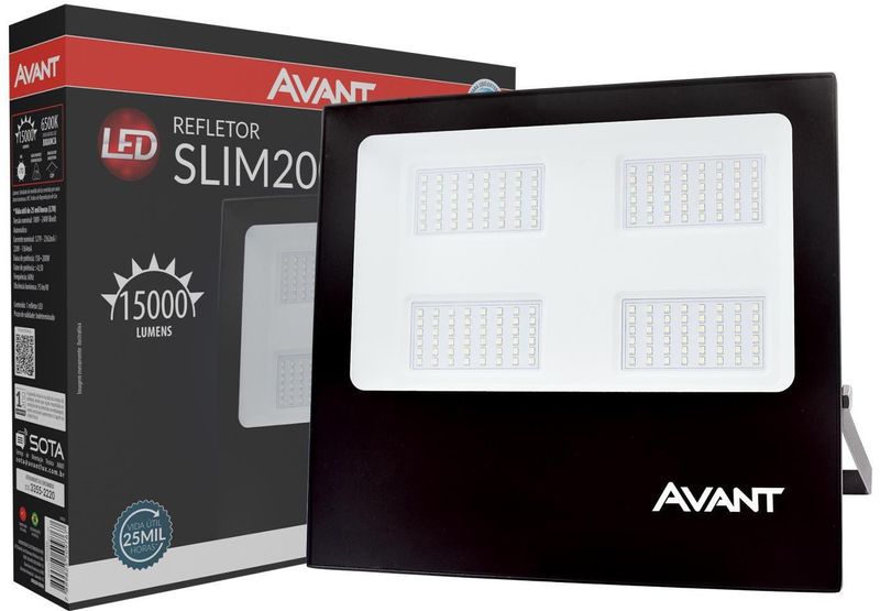 Refletor Led Avant SL200 6500K 15000 Branco Bivolt