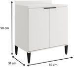Balcao-Cooktop-2-Portas-com-Tampo-Alpha-Carraro-Branco-80cm