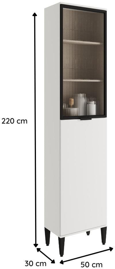 Paneleiro-Duplo-2-Portas-com-Vidro-Alpha-Carraro-Branco