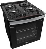 Fogão a Gás Embutir 4 Bocas Dako Diplomata Mesa de Vidro com AcendimentoAutomático Preto Bivolt