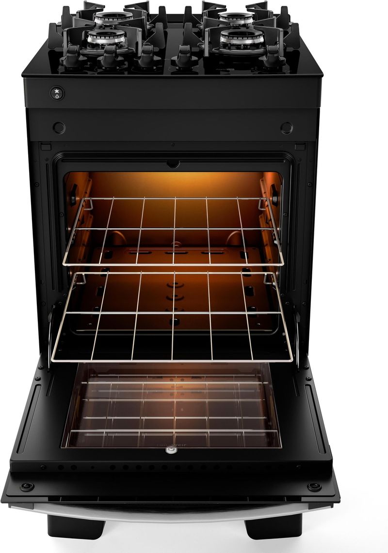 Fogao-a-Gas-de-Piso-4-Bocas-Atlas-Agile-Glass-Mesa-de-Vidro-com-Acendimento-Automatico-Preto-Bivolt