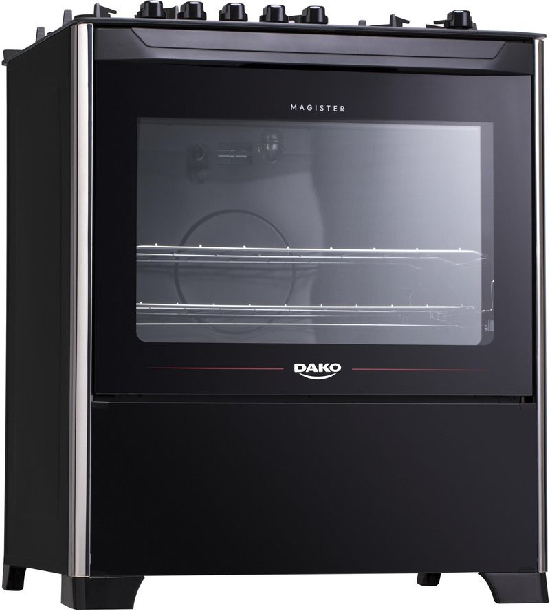Fogao-a-Gas-de-Piso-5-Bocas-Dako-Magister-Mesa-de-Vidro-com-Acendimento-Automatico-Preto-Bivolt