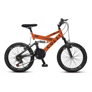 Bicicleta Aro 20 Infantil Colli Gps Laranja e Preto