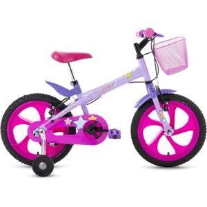 Bicicleta Aro 16 infantil Houston Lumi Lilás