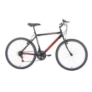 Bicicleta Aro 26 Houston Foxer Hammer Preto e Vermelho 21 Marchas