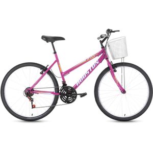 Bicicleta Aro 26 Houston Foxer Maori Rosa Pink 21 Marchas