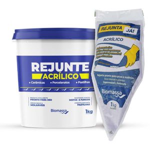 Rejunte Acrílico Biomassa Pote Platina 1Kg