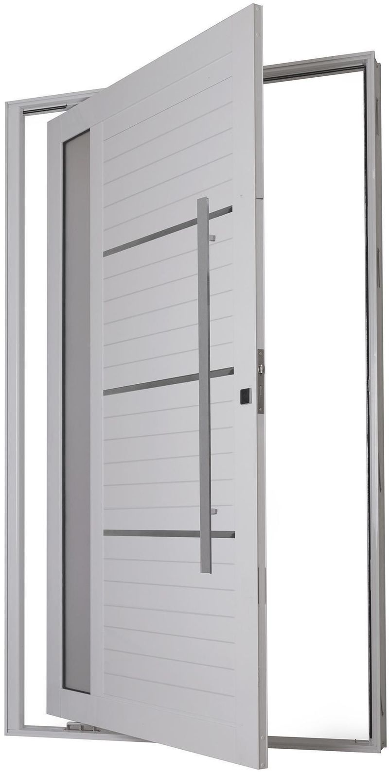 Porta-de-Aluminio-Pivotante-Machado-Aluminio-Lambri-Plus-137084-215x105x45cm-Vidro-Mini-Boreal-Branca-Esquerda-Com-Puxador-3-Frisos