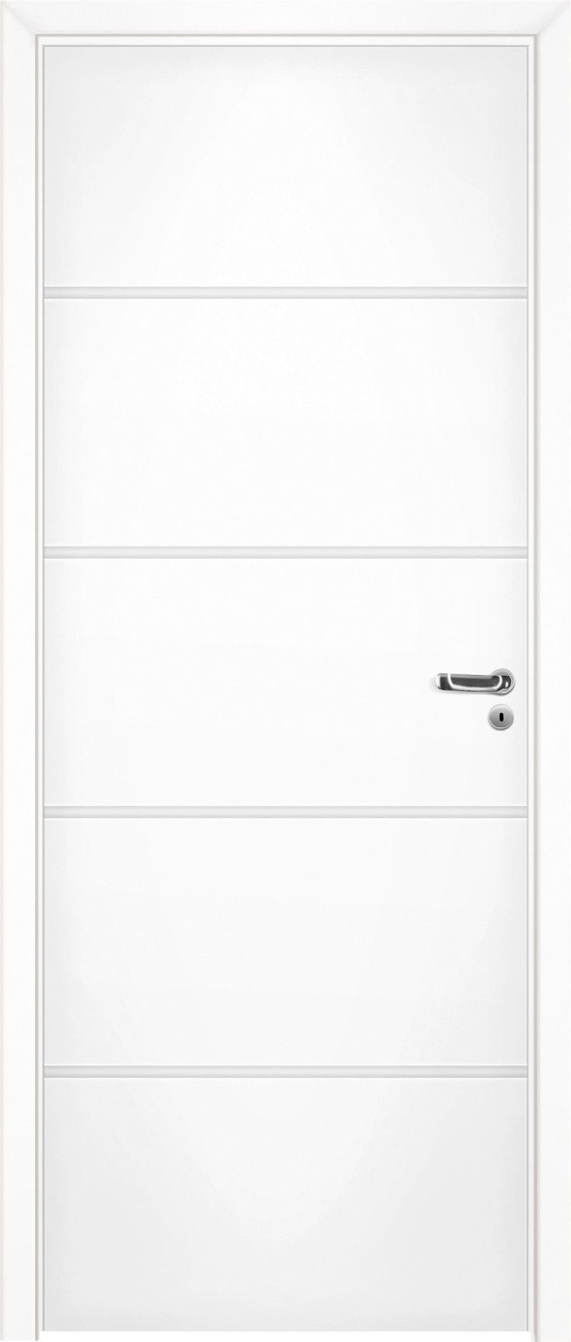 Porta-de-Madeira-Pinus-Semi-Solida-Pinhal-7186-M12-90x210cm-Branco-PU-Frisado-Esquerda-Regulavel-de-12cm-ate-17cm
