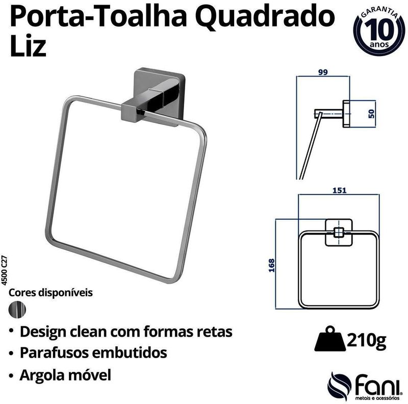 Porta-Toalha-Fani-Argola-Cromado-161mm-Tipo-2-4500