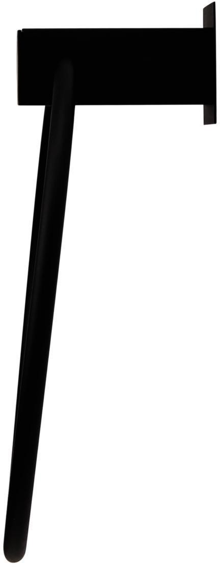 Porta-Toalha-Fani-Argola-Preto-Fosco-161cm