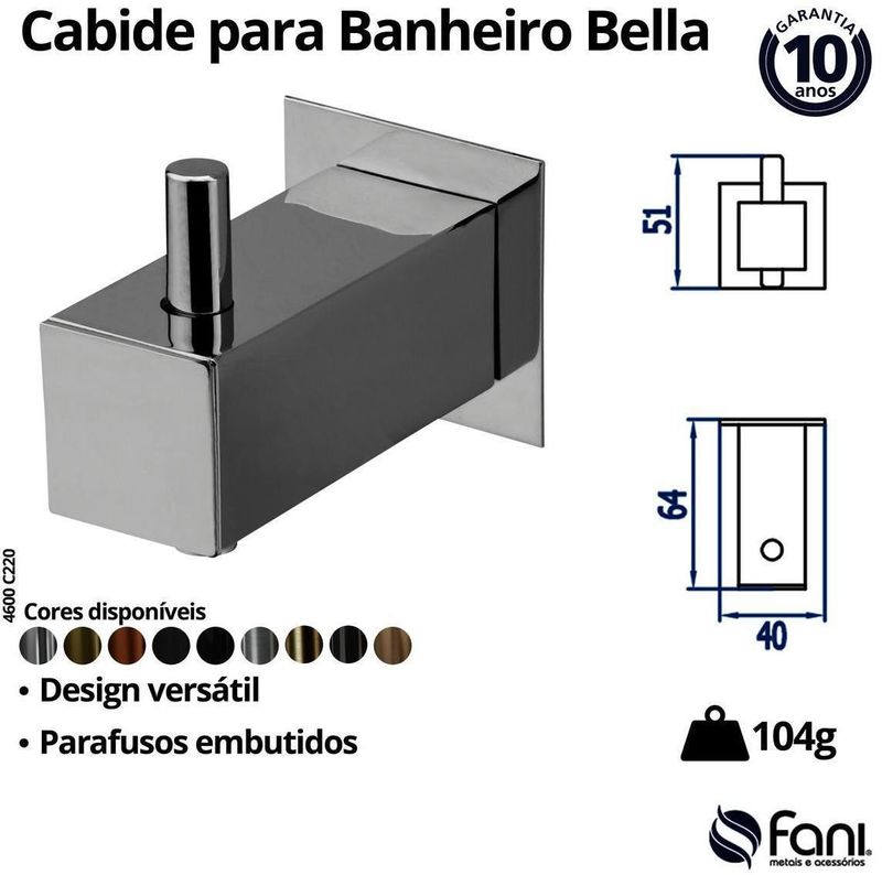 Cabide-Para-Banheiro-Fani-4600-Preto-Fosco