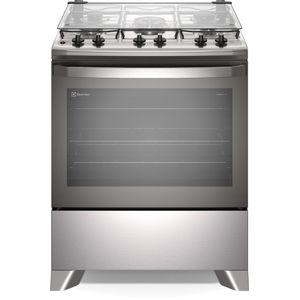 Fogão a Gás de Piso 5 Bocas Electrolux FE5IC Acendimento Automático Inox Mesa Inox Bivolt