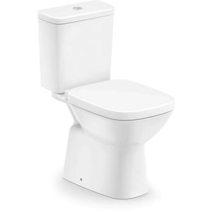 Vaso Sanitário com Caixa Acoplada Roca Debba Classic com Acessórios de Instalação Acionamento Duplo Branco 3/6 Litros