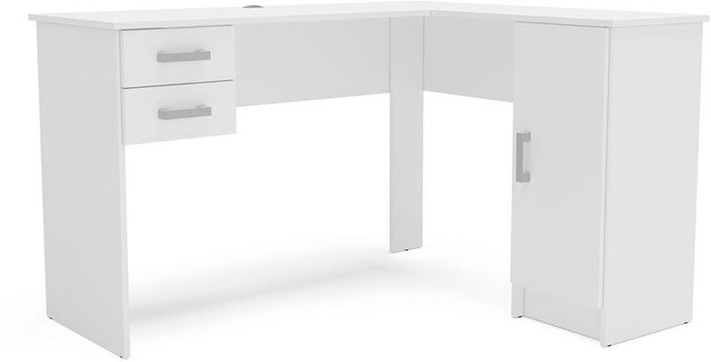 Mesa-Para-Escritorio-Computador-Notebook-Estudo-de-Canto-1-Porta-2-Gavetas-Barcelona-Politorno-Branco-125x106cm