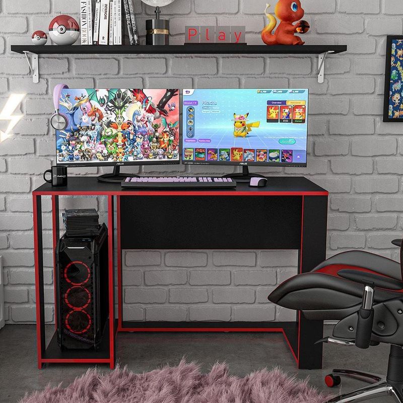 Mesa-Gamer-Singapura-Politorno-Preto-e-Vermelho-120cm