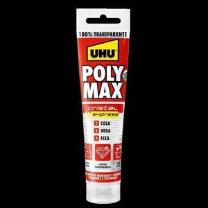 Cola e Veda e Fixa Multi Superfícies Adere Poly Max Cristal Express Transparente 115g