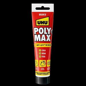 Cola e Veda e Fixa Multi Superfícies Adere Poly Max Branco 165g
