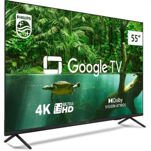 Smart Tv 55 Philips 55pug7408 4k Google Tv Preto Bivolt