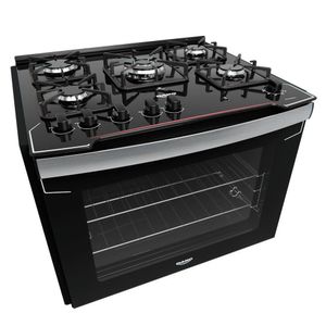 Fogão De Embutir 5B Com Mesa De Vidro Dako Diplomata Bivolt