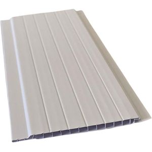 Forro PVC Semita Frisado Branco Gelo 5mm 10cm 6m