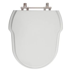 Tampa De Vaso Poliester Hampton Cinza Claro Para Bacia 6Lpf