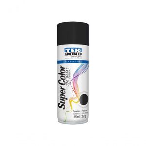 Tinta Spray Tekbond Preto Brilhante 350Ml/250G C/6 Pcs