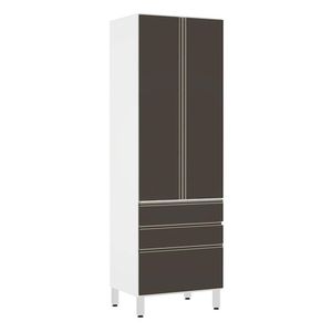 Paneleiro Torre 70Cm E Pérola Branco Com Preto Txt