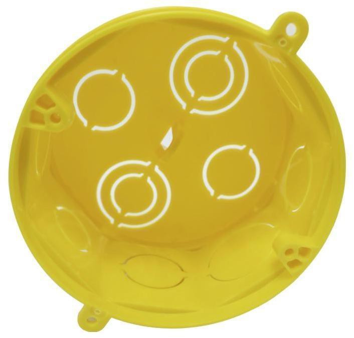 Caixa-de-Luz-Plastilit-Octogonal-Amarela-Com-Fundo-Removivel