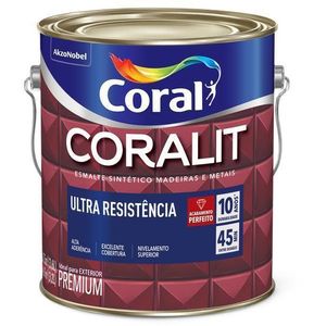 Tinta Esmalte Coralit Ultra Resistência Cinza Médio 3,6L