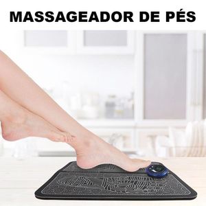 Tapete Eletrico Massageador Relaxante De Pes Massagem Relaxante Muscular Alivia Dores Bem Estar Refl