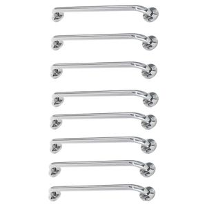 Alça De Apoio Barra 60cm Inox Kit 8 Unidades Suporte Idoso Gestante Acessibilidade