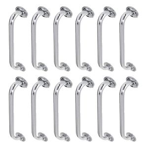 Alça De Apoio 50cm Barra Inox Segurança Banheiro Kit 12 Unidades Deficiente Idoso Acessibilidade Cadeirante Corrimao