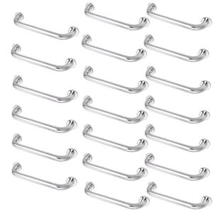 Barra Alça Apoio Kit 20 Uni Inox 30cm Deficiente Idoso Gestante Criança
