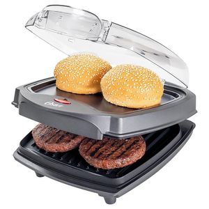 Grill Elétrico Burguer Oster 2 Em 1 Com Estufa 127v