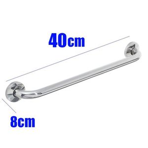 Alça De Apoio Banheiro Inox 40Cm Barra Idoso Acessibilidade